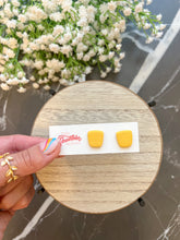 Load image into Gallery viewer, Trapezoid Clay Stud Earrings