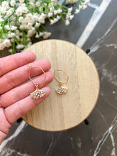 Load image into Gallery viewer, Hexagon Hoop Gems