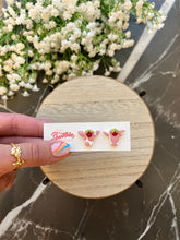 Load image into Gallery viewer, Cow Clay Stud Earrings