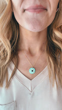 Load image into Gallery viewer, Dainty Brass & Clay Charm Necklace