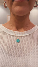 Load image into Gallery viewer, Dainty Brass & Clay Charm Necklace