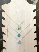 Load image into Gallery viewer, Dainty Brass & Clay Charm Necklace