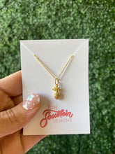 Load image into Gallery viewer, Dainty Brass & Clay Charm Necklace