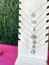 Load image into Gallery viewer, Dainty Brass & Clay Charm Necklace